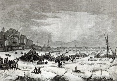 Fair held on the Thames between January 31st and February 5th, 1814 by English School